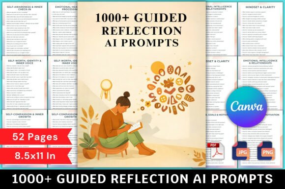 1000 Guided Reflection AI Prompts: A Powerful Tool for Self-Discovery and Growth