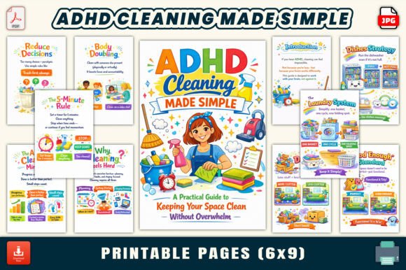 ADHD Cleaning Made Simple: A Practical Guide for Organized Living