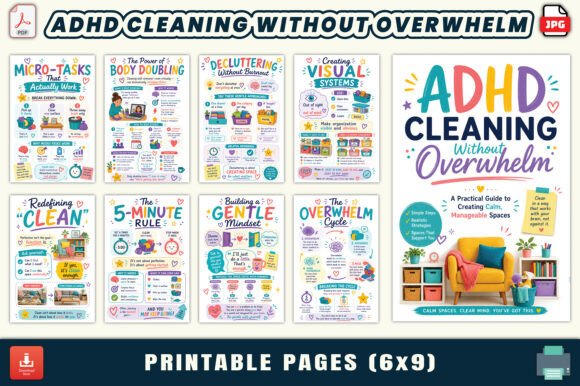 ADHD Cleaning Without Overwhelm: A Practical Guide to Simple, Sustainable Habits