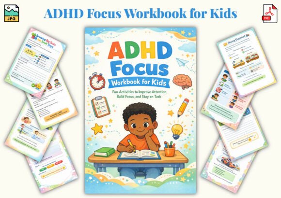 ADHD Focus Workbook for Kids