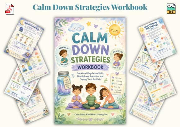 Calm Down Strategies Workbook: A Guide for Emotional Regulation in Children
