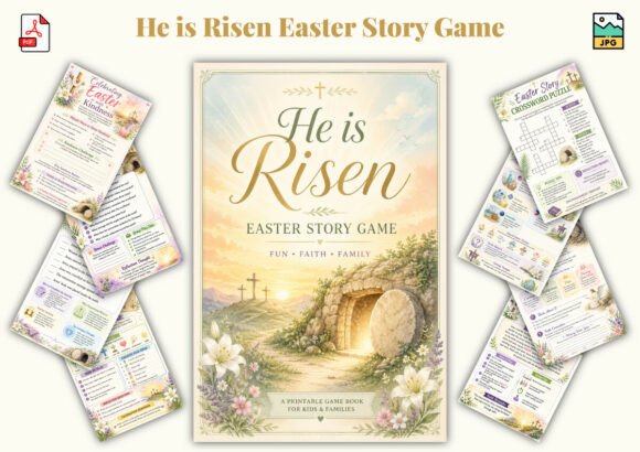 He is Risen Easter Story Game: A Faith-Based Learning Experience for Families and Groups