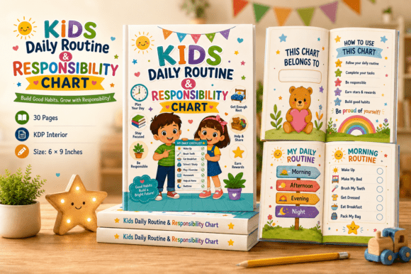 Kids Daily Routine Responsibility Chart